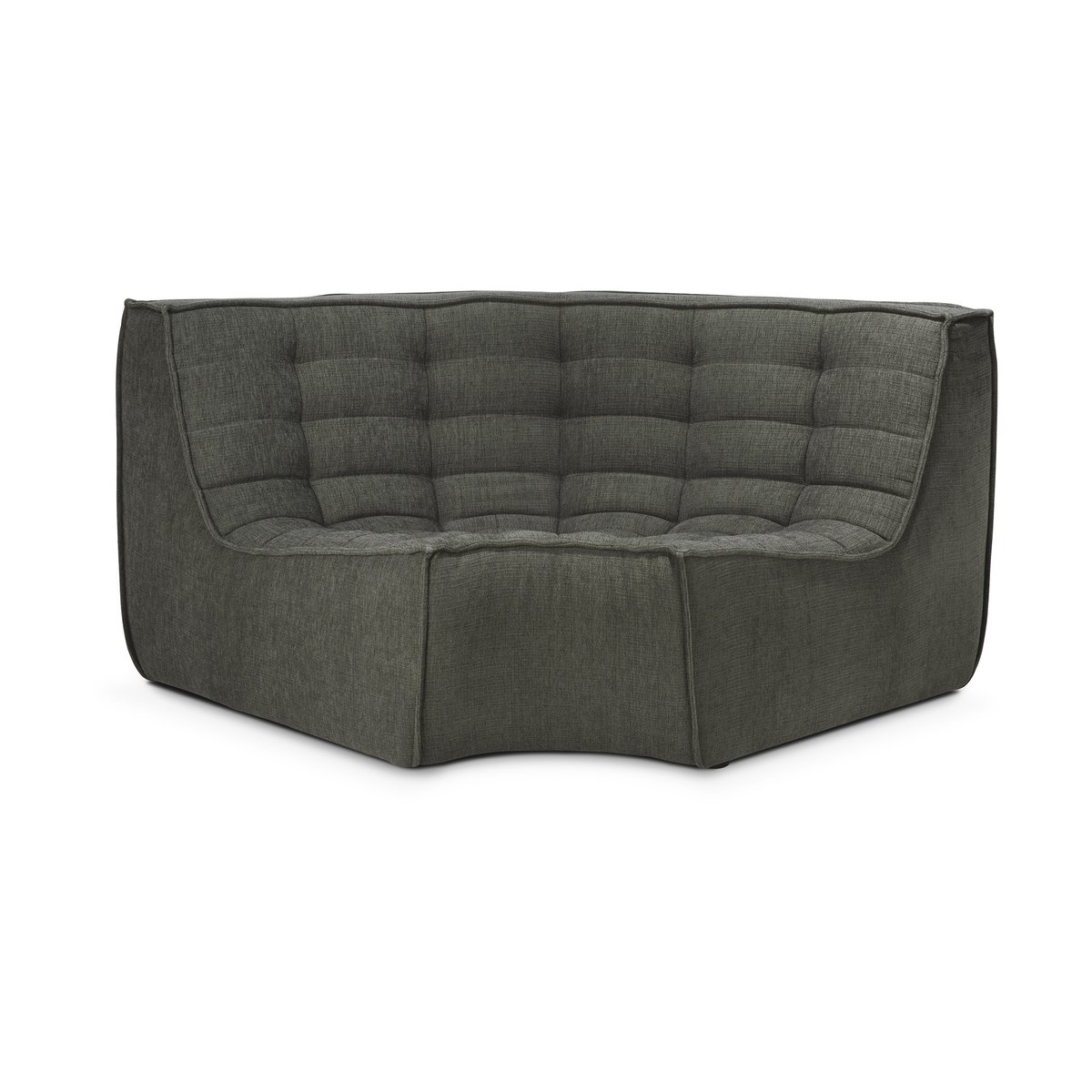 Ethnicraft N701 hörnmodul rundad 90° Moss Eco fabric