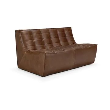 N701 soffa 2-sits - Läder Chestnut - Ethnicraft