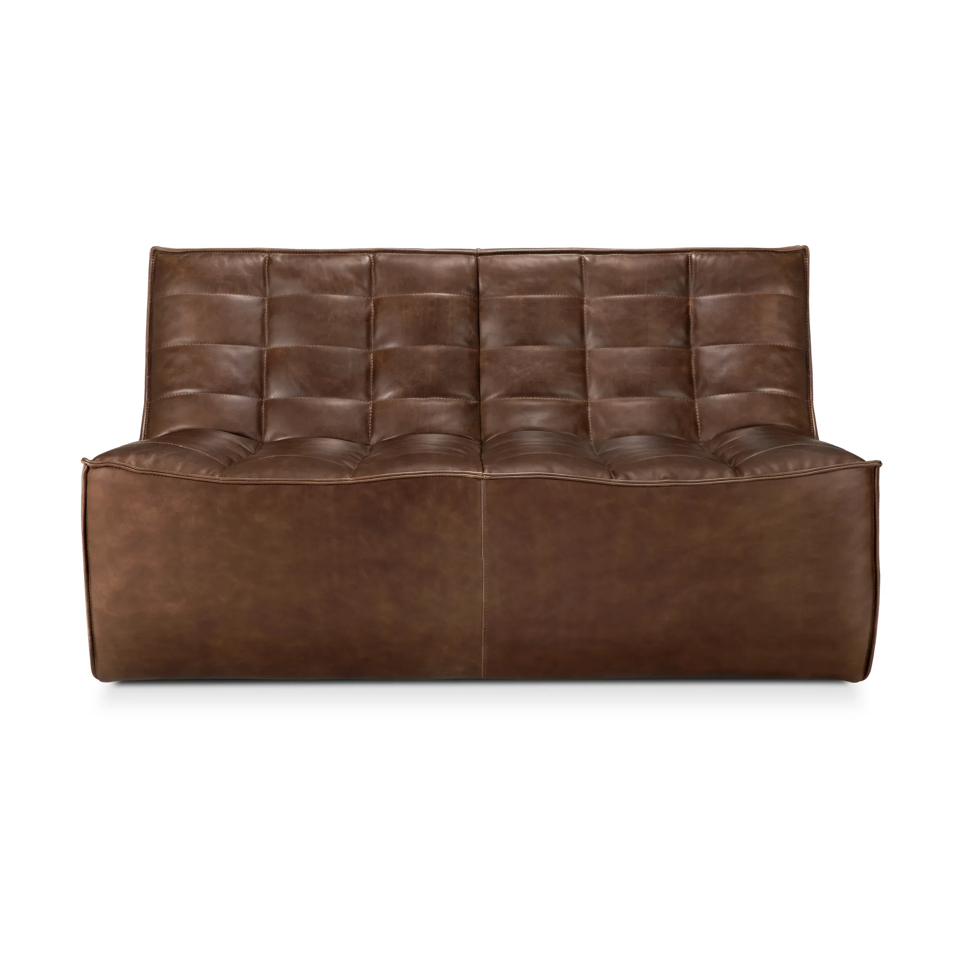 N701 soffa 2-sits, Läder Chestnut Ethnicraft