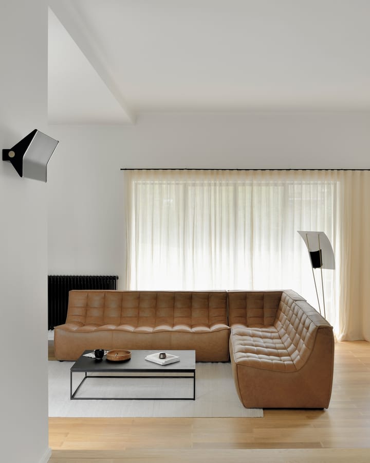 N701 soffa 2-sits, läder old saddle brown Ethnicraft