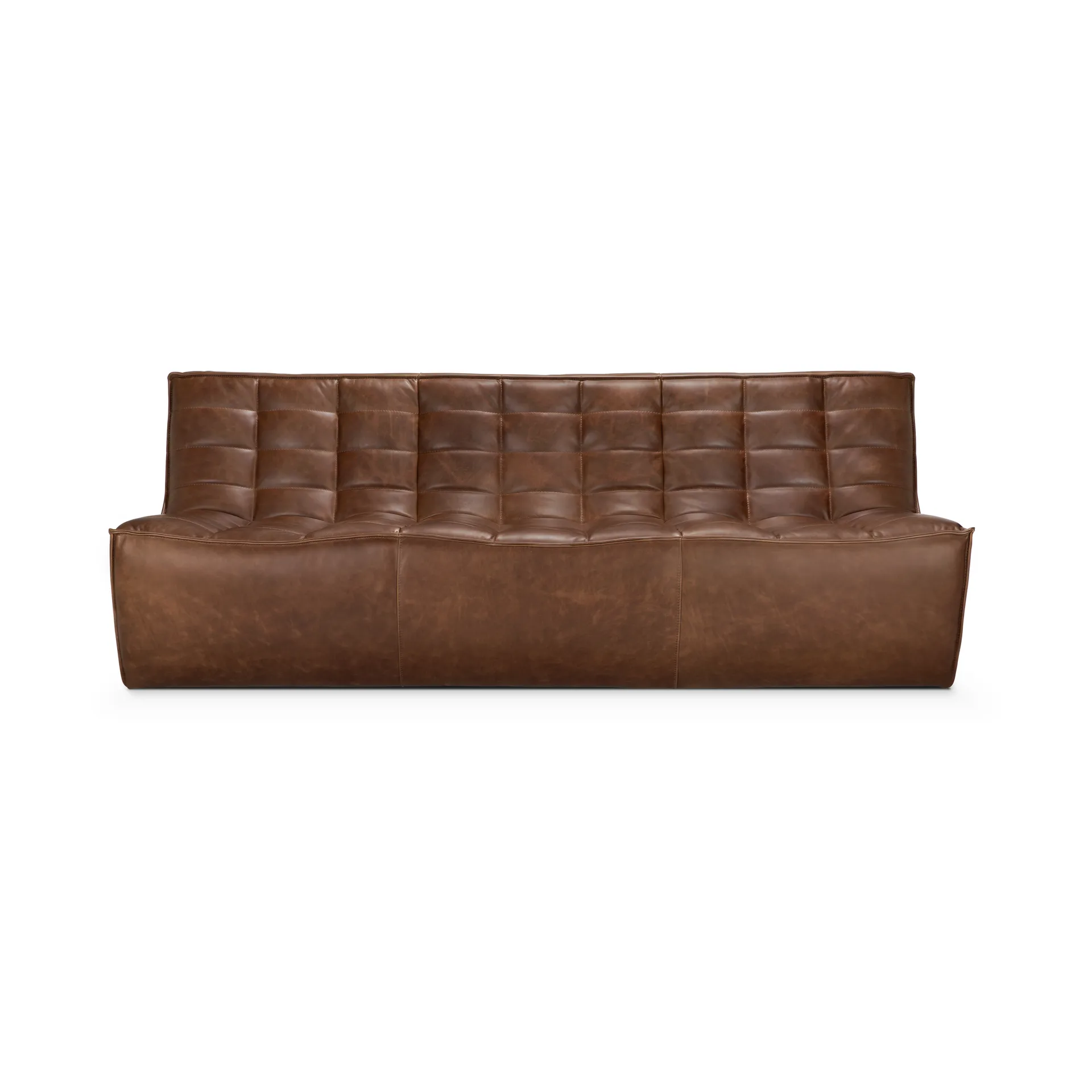 N701 soffa 3-sits, Läder Chestnut Ethnicraft