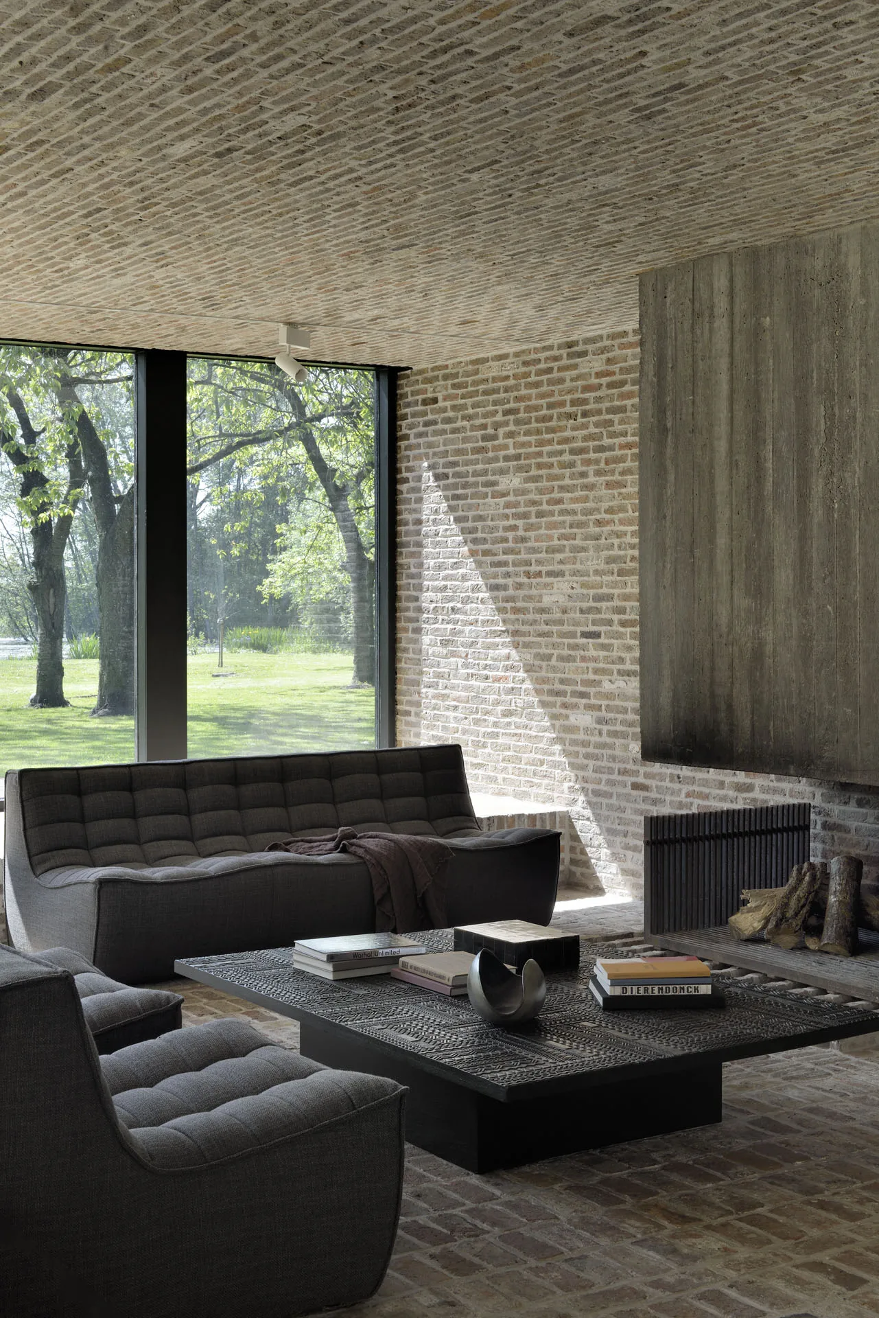 N701 soffa 3-sits, Tyg dark grey Ethnicraft