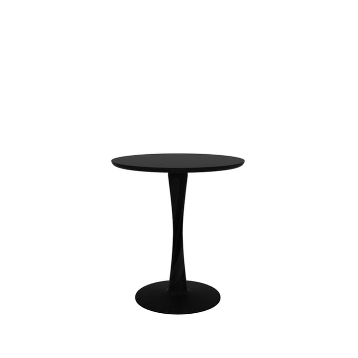 Torsion matbord runt svartbestad ek - Ø70 cm - Ethnicraft NV