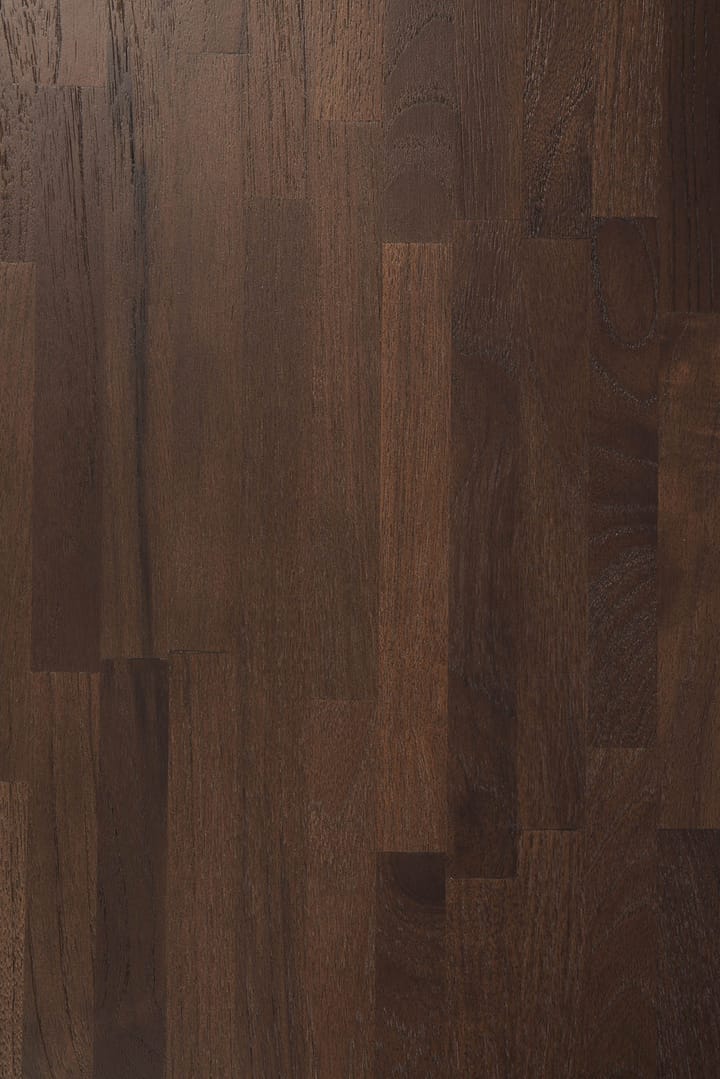 Oblic sidobord Ø52 cm, Brunbetsad teak Ethnicraft