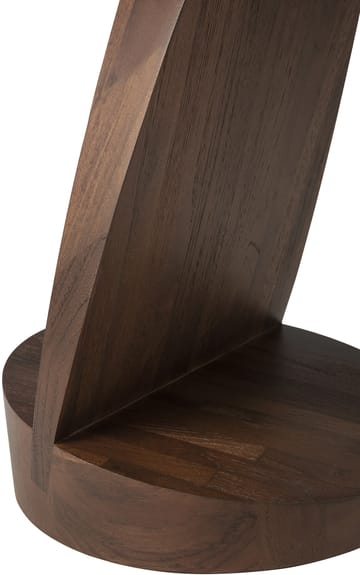 Oblic sidobord Ø52 cm - Brunbetsad teak - Ethnicraft