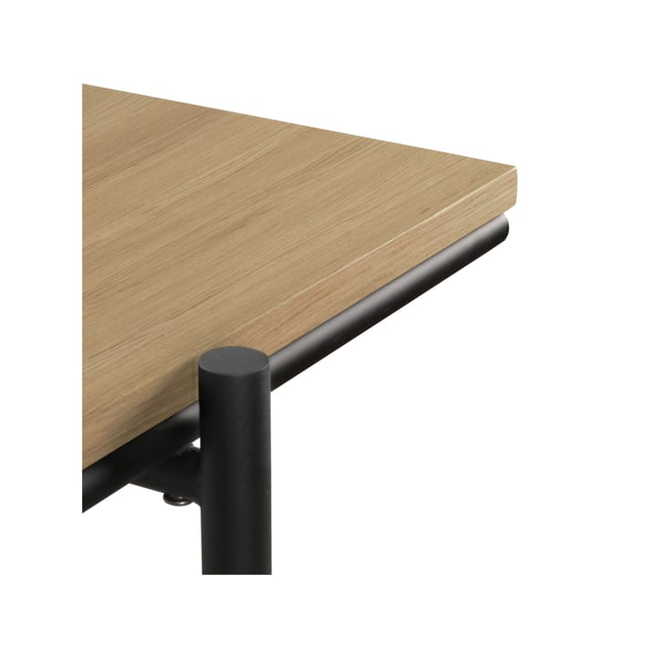 Oscar skrivbord, Massiv ek-svart metallstativ Ethnicraft