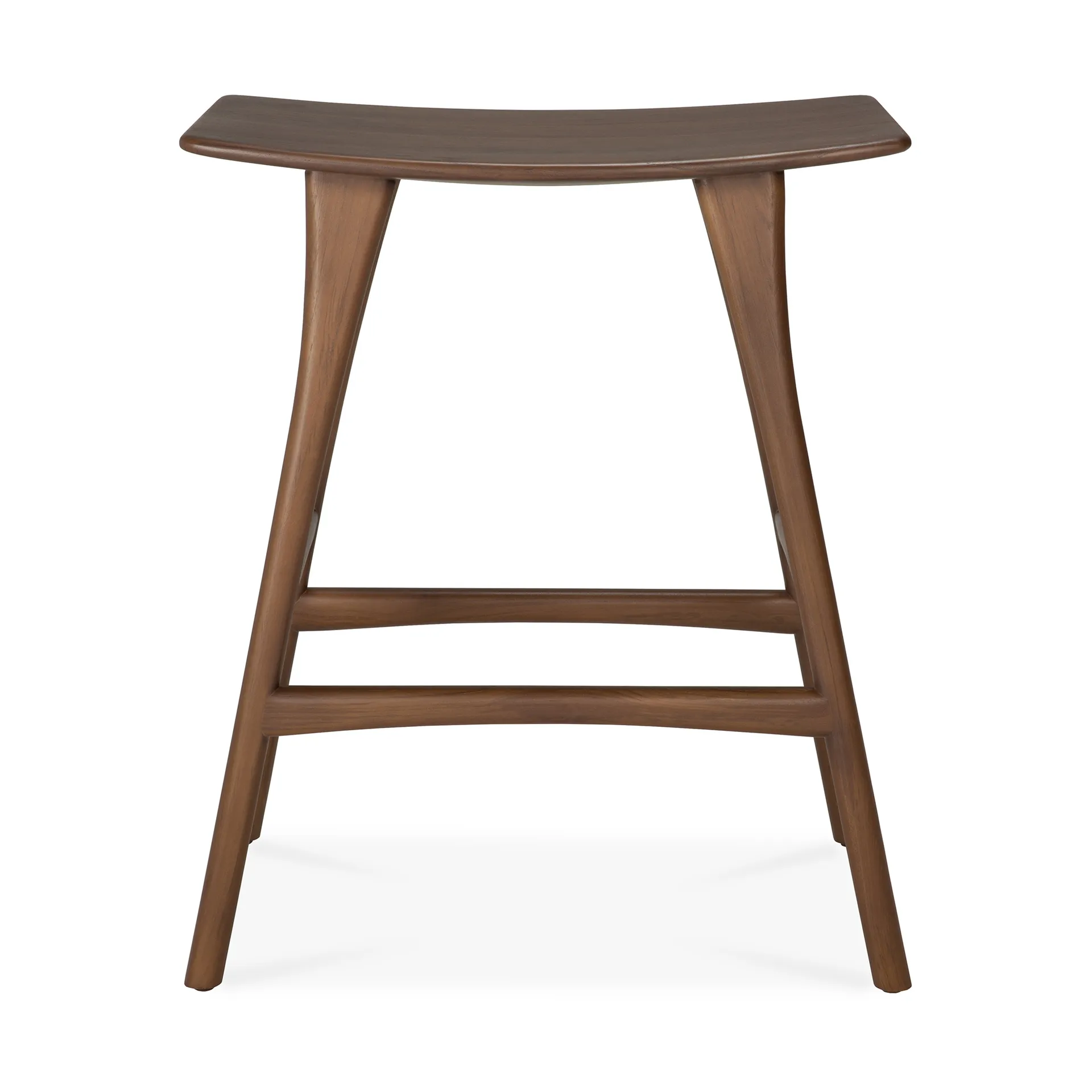 Osso Counter hög pall 67 cm, Lackad teak brown Ethnicraft