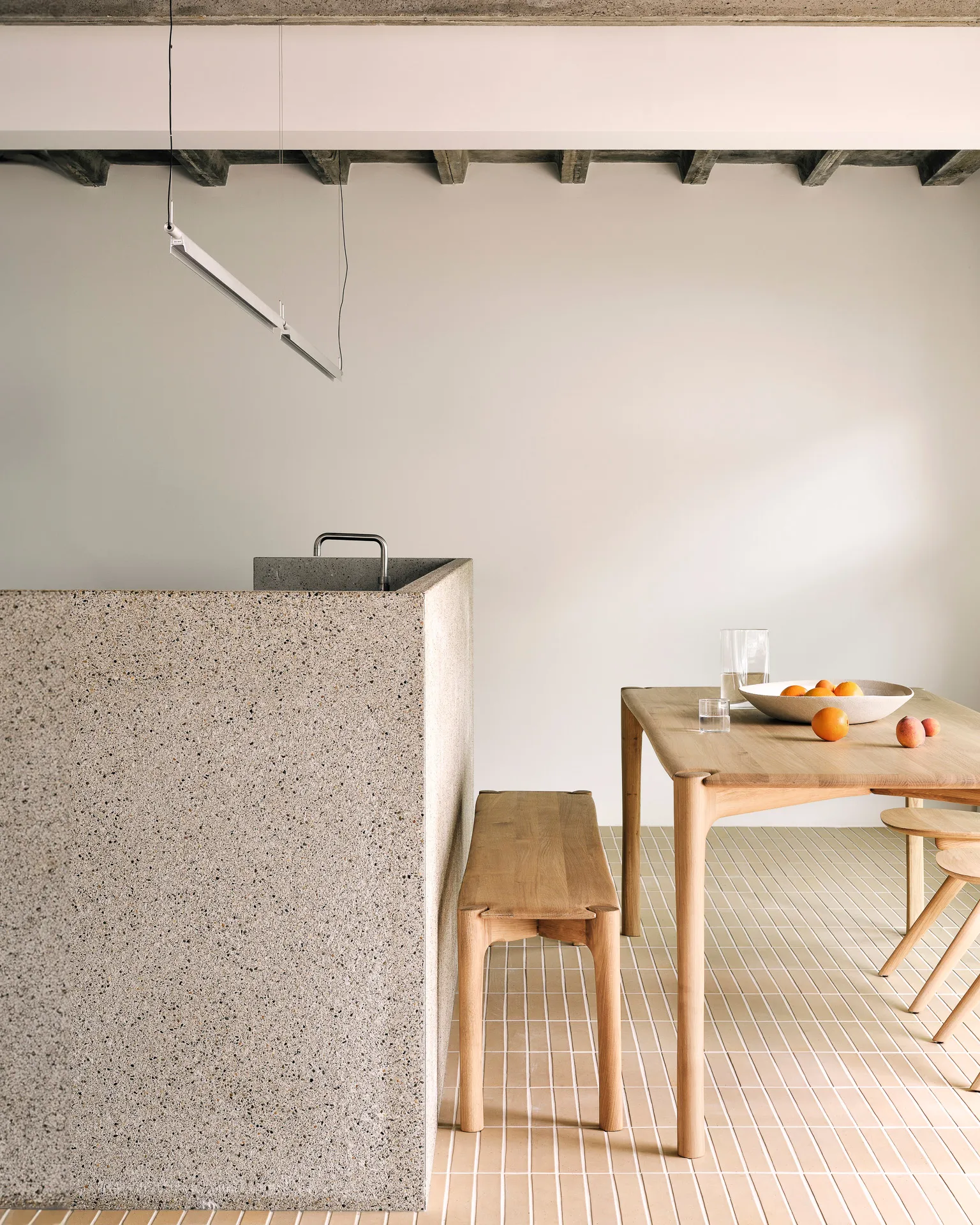 PI bänk 126x35 cm, Ek Ethnicraft