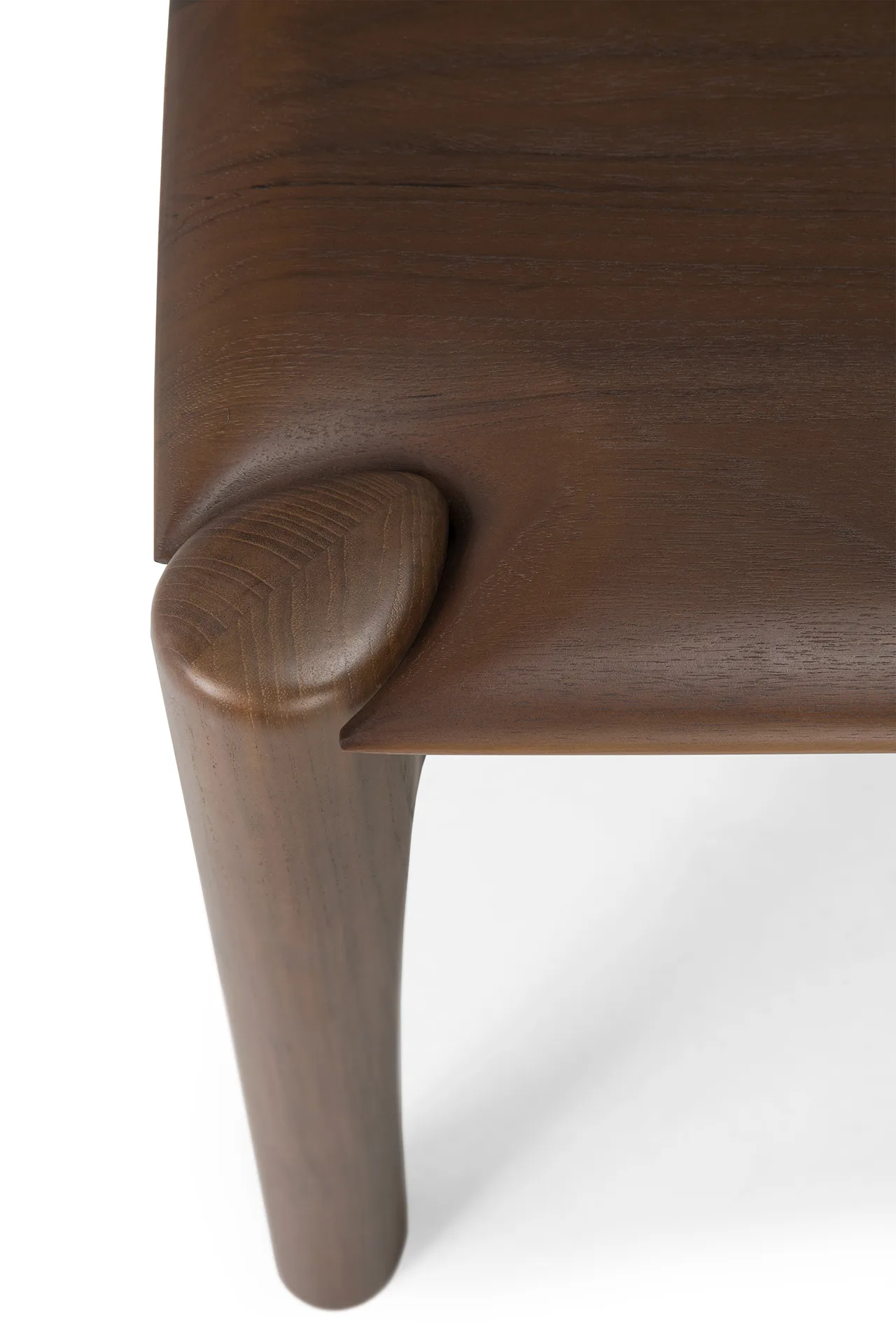 PI bänk 126x35 cm, Lackad teak brown Ethnicraft