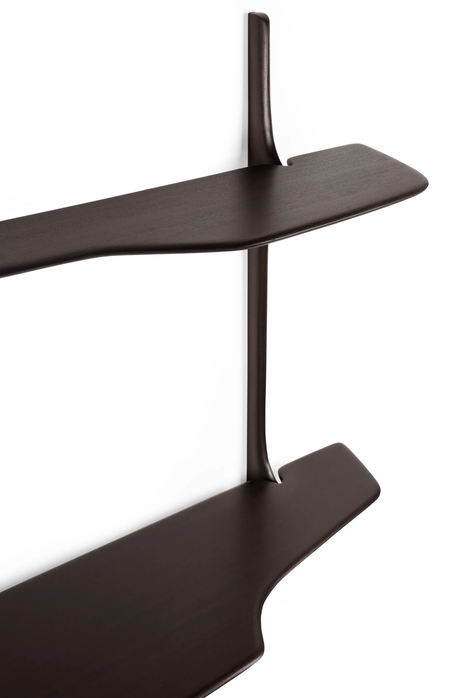 PI väggmonterat skrivbord, Dark brown mahogny, 140x48 cm Ethnicraft