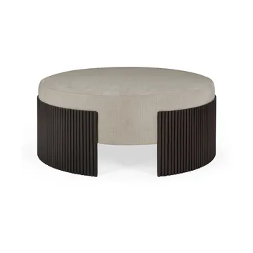 Roller Max sittpuff - Dark brown mahogny, Ø85x35 cm - Ethnicraft