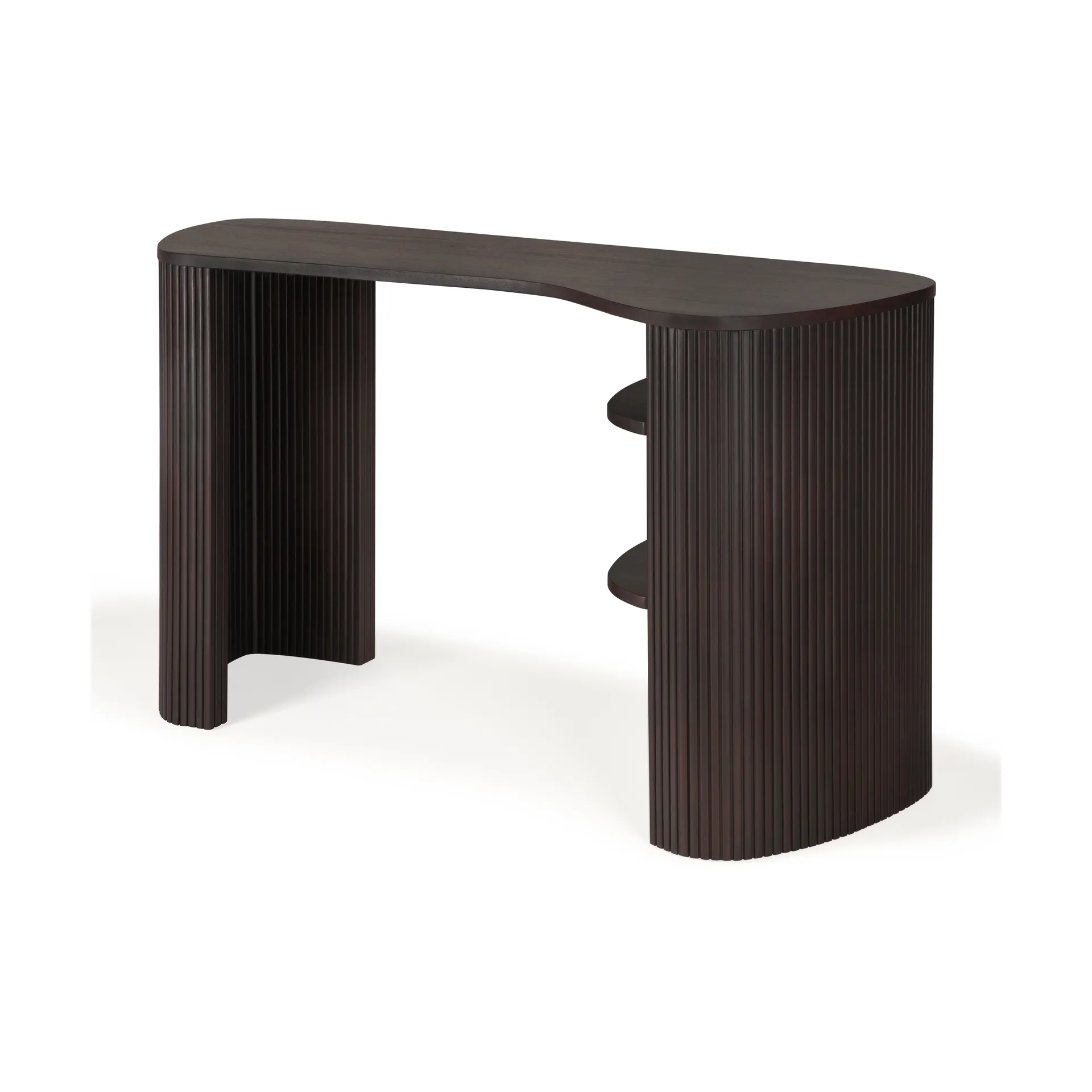 Roller Max skrivbord, Dark brown mahogny Ethnicraft