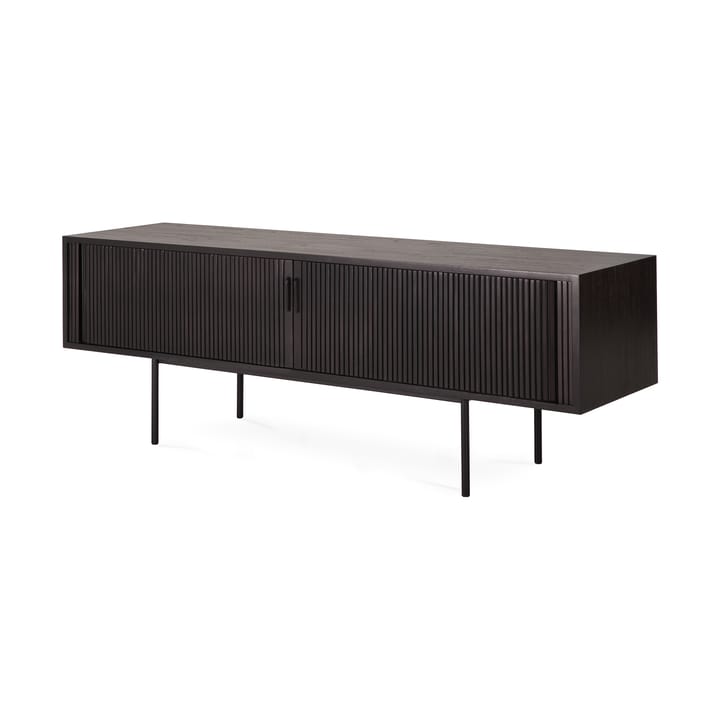 Roller Max TV-bänk, Lackad teak-svart-2 dörrar Ethnicraft