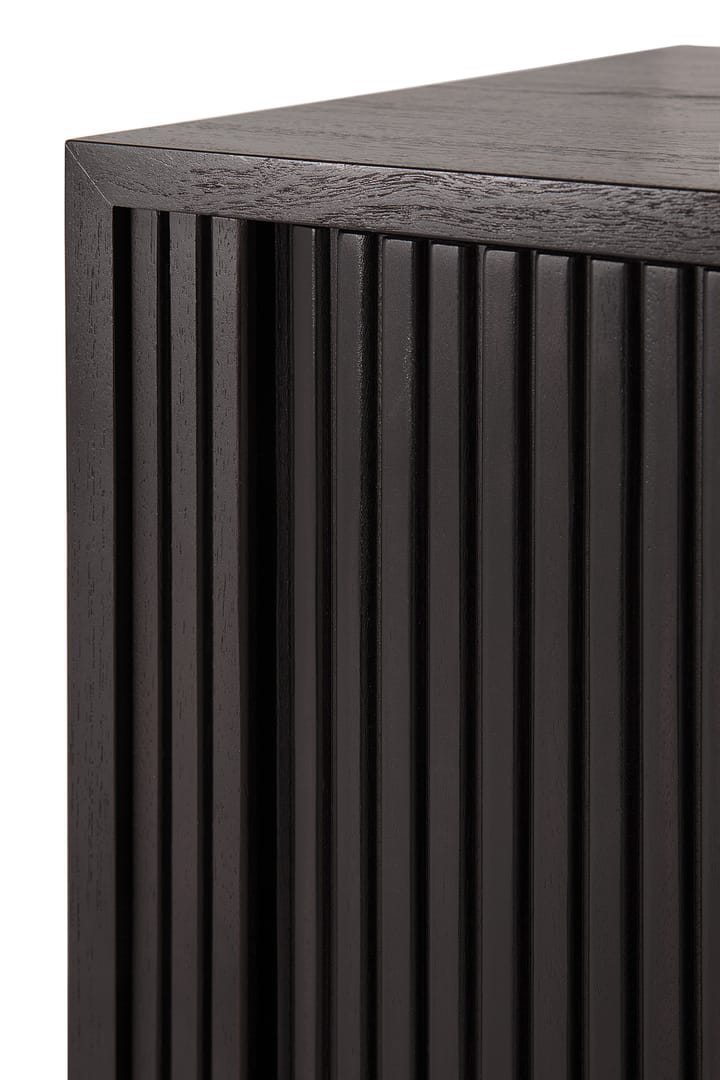 Roller Max TV-bänk, Lackad teak-svart-2 dörrar Ethnicraft
