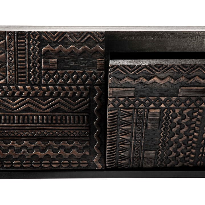 Tabwa mediabänk, Svart teak 51x160 cm Ethnicraft