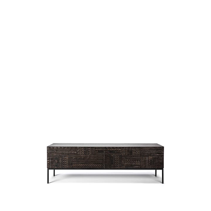 Tabwa mediabänk - Svart teak 51x160 cm - Ethnicraft