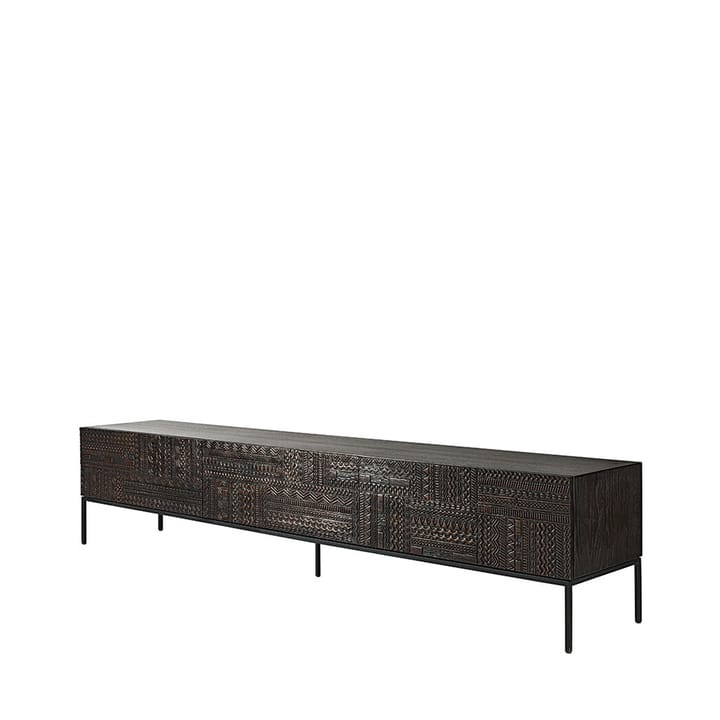 Tabwa mediabänk, Svart teak 51x240 cm Ethnicraft