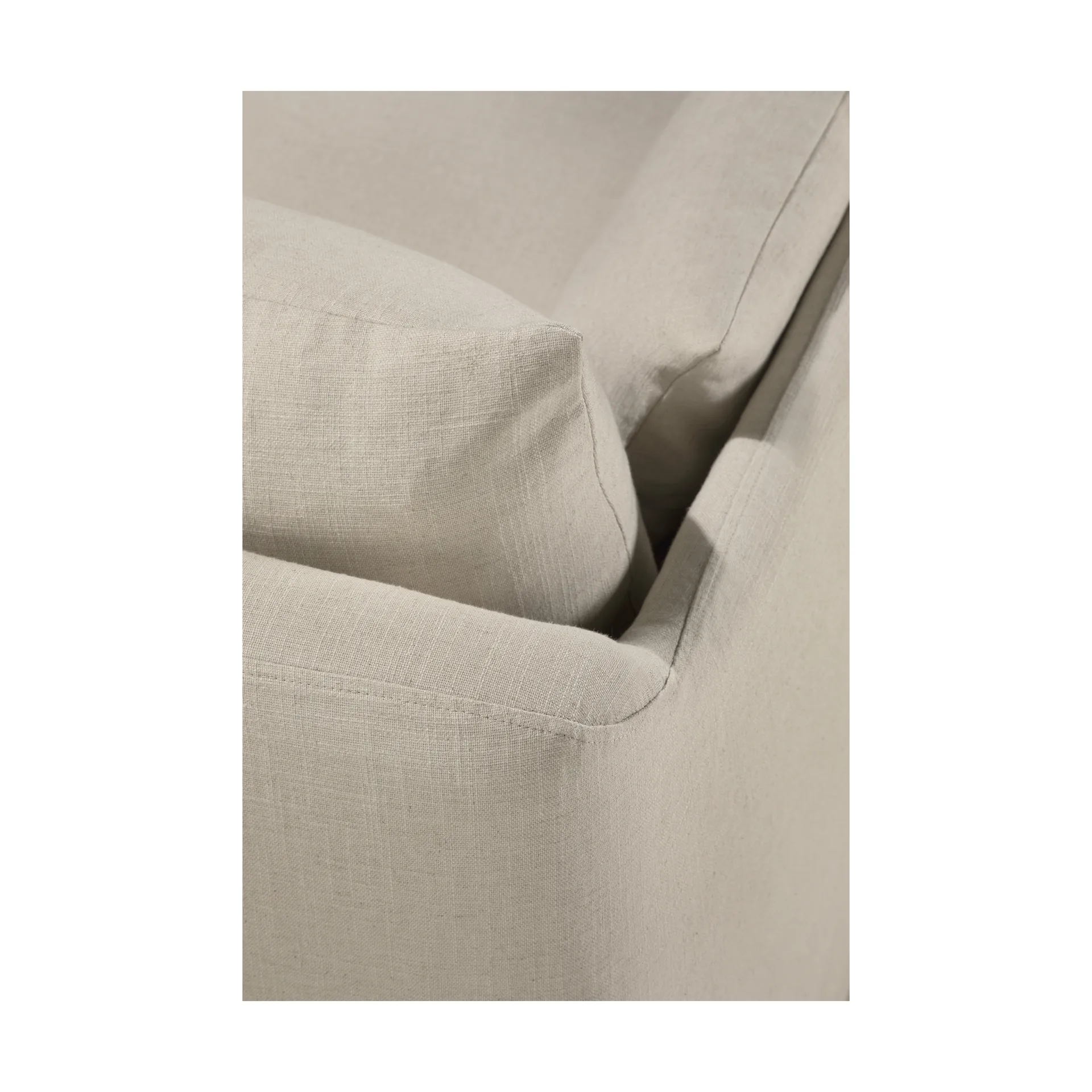 Weave soffa avtagbar klädsel, Bone, 3-sits Ethnicraft