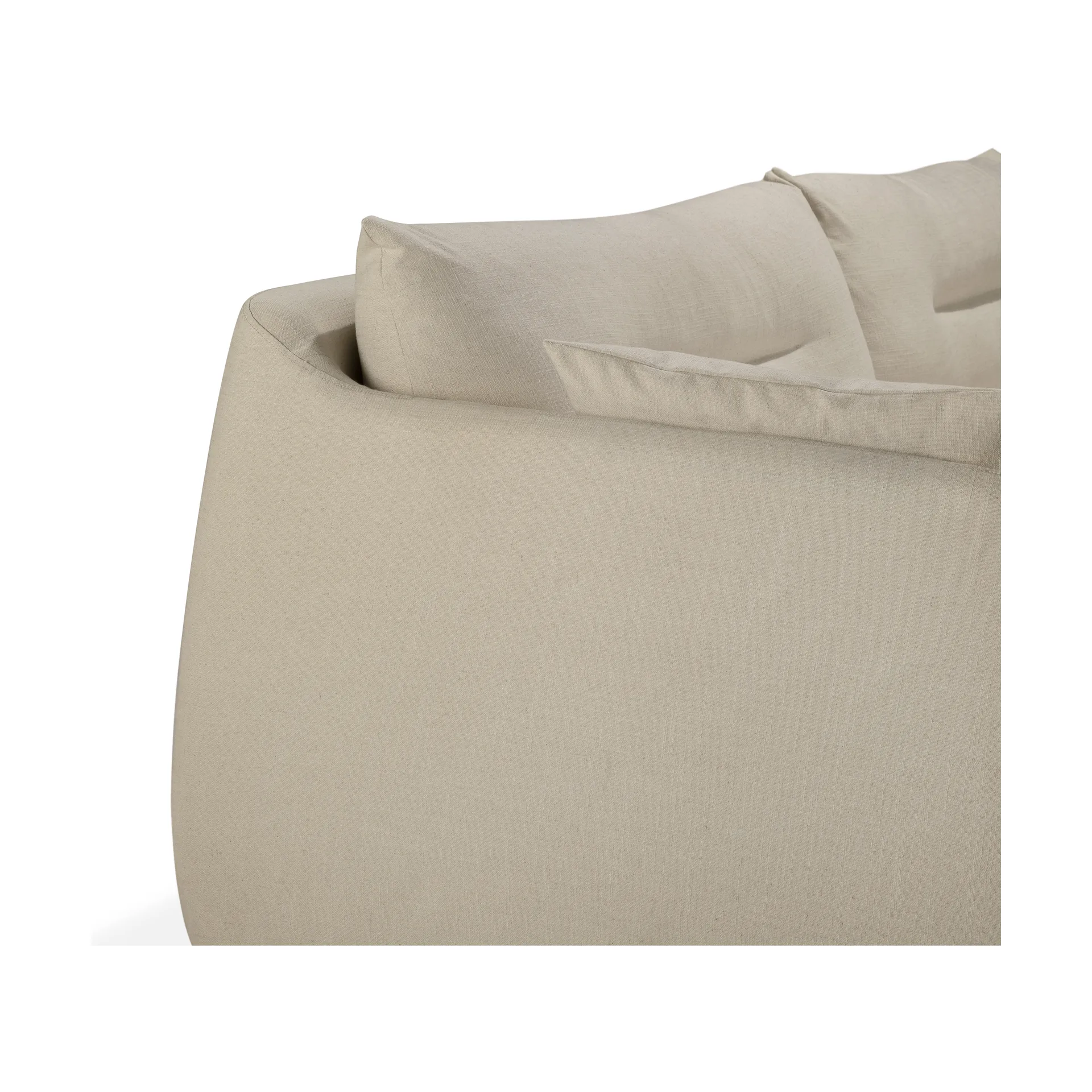 Weave soffa avtagbar klädsel, Bone, 3-sits Ethnicraft