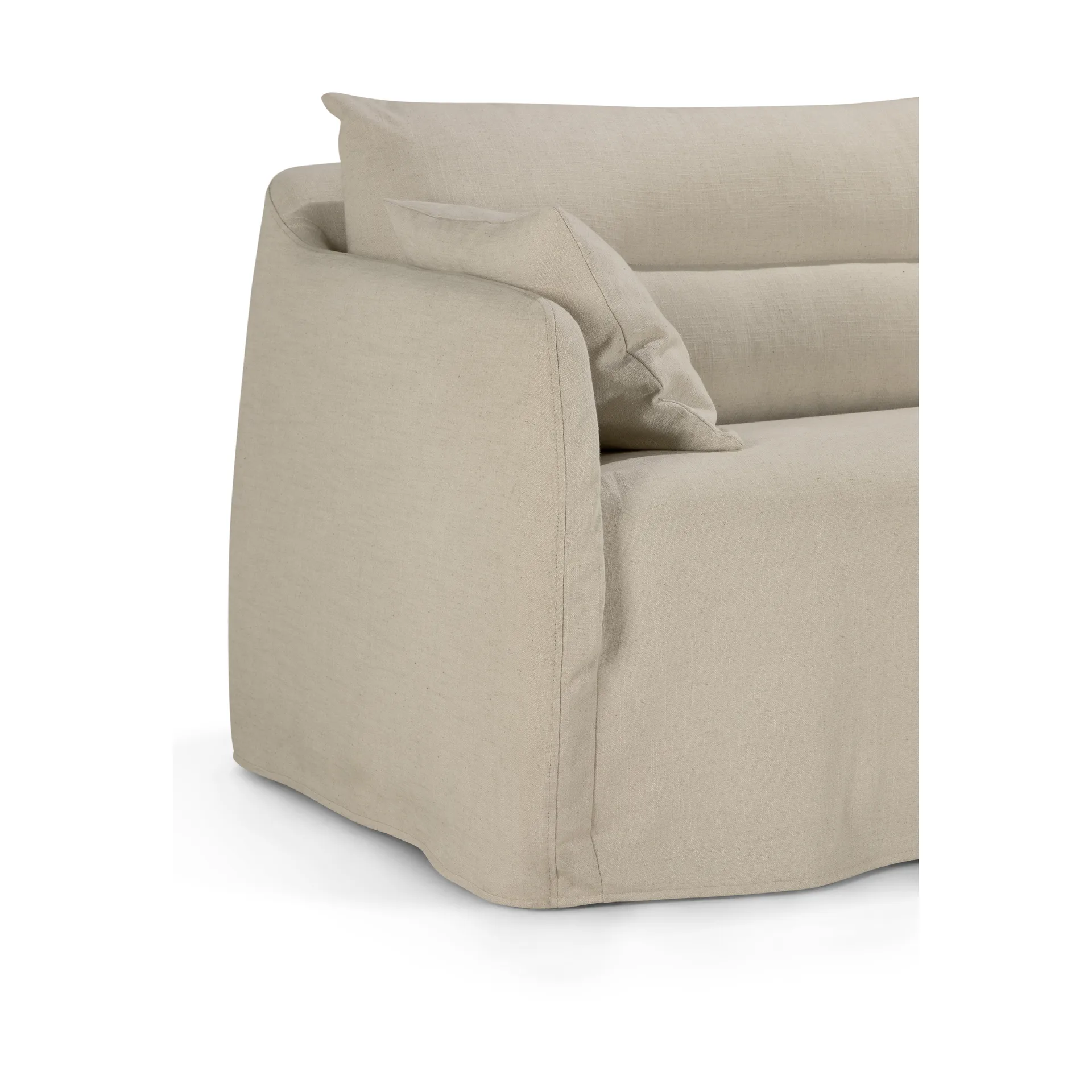 Weave soffa avtagbar klädsel, Bone, 3-sits Ethnicraft