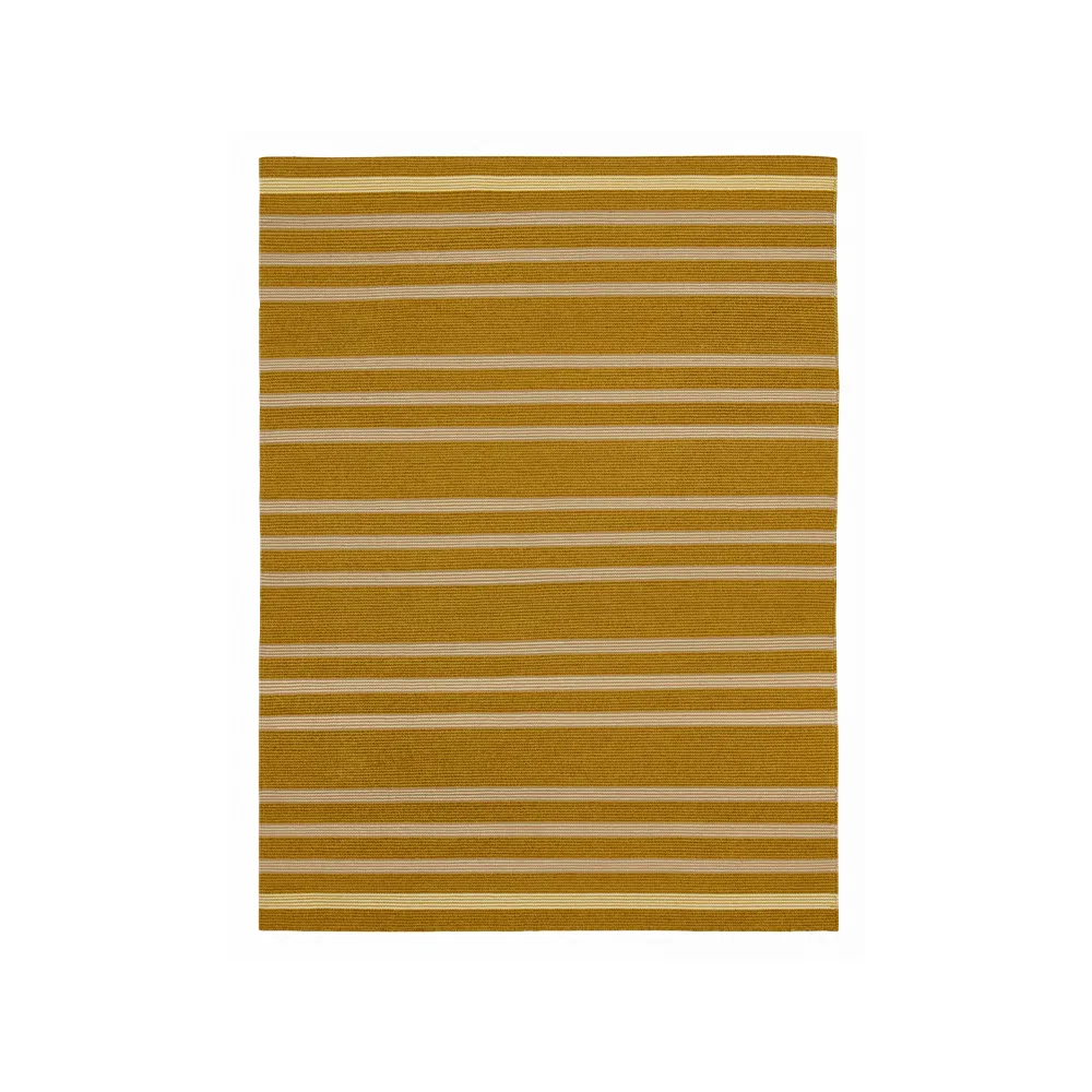 Fabula Living Fleur Matta gold/latte, 170x240 cm | Skandinavisk Design | Ullmattor | Guldfärgad