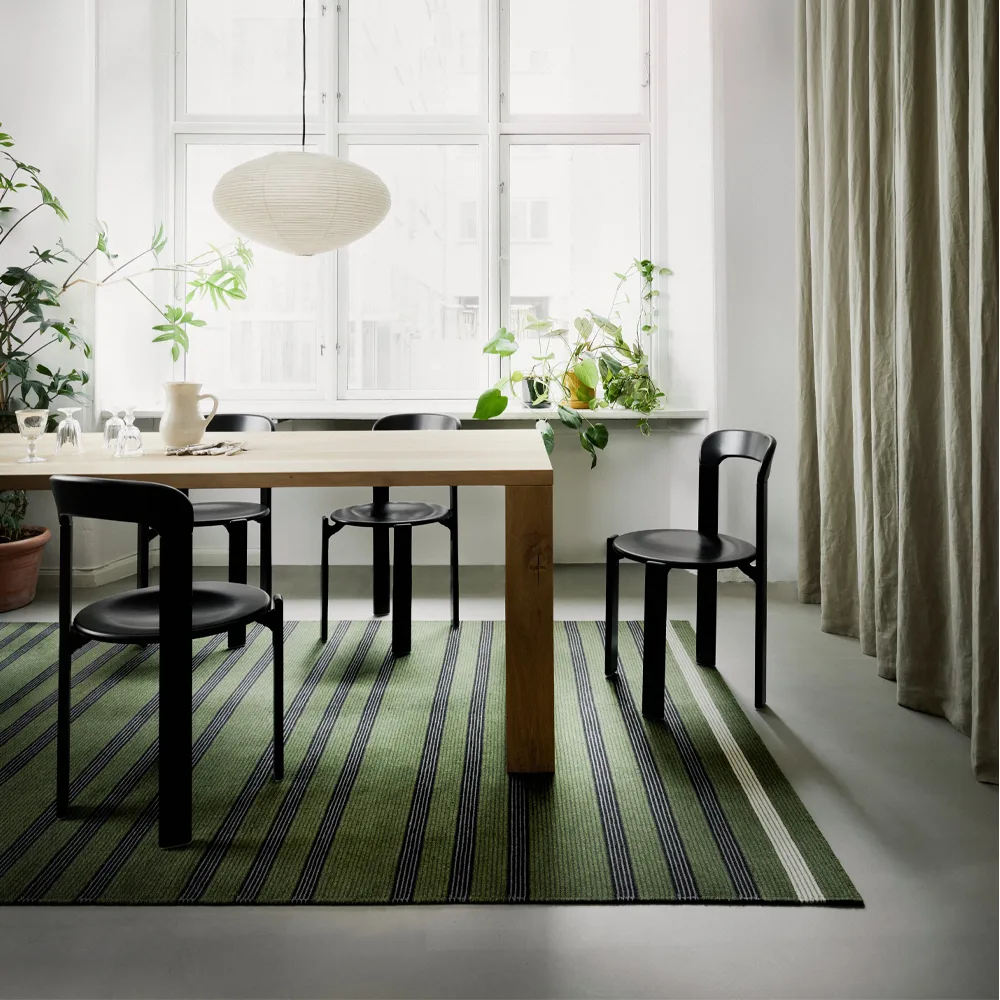 Fleur Matta, moss/black, 170x240 cm Fabula Living