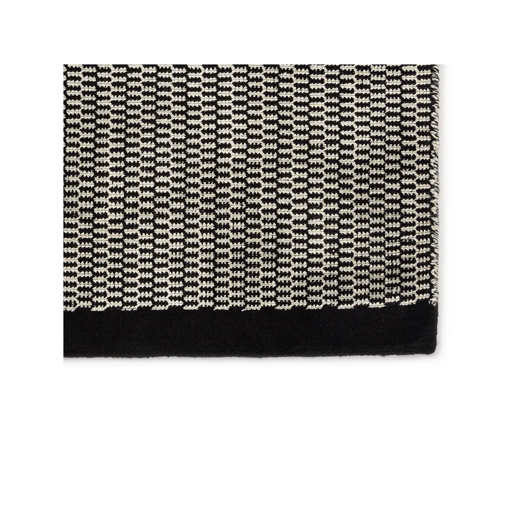 Gro matta, black/offwhite, 170x240 cm Fabula Living