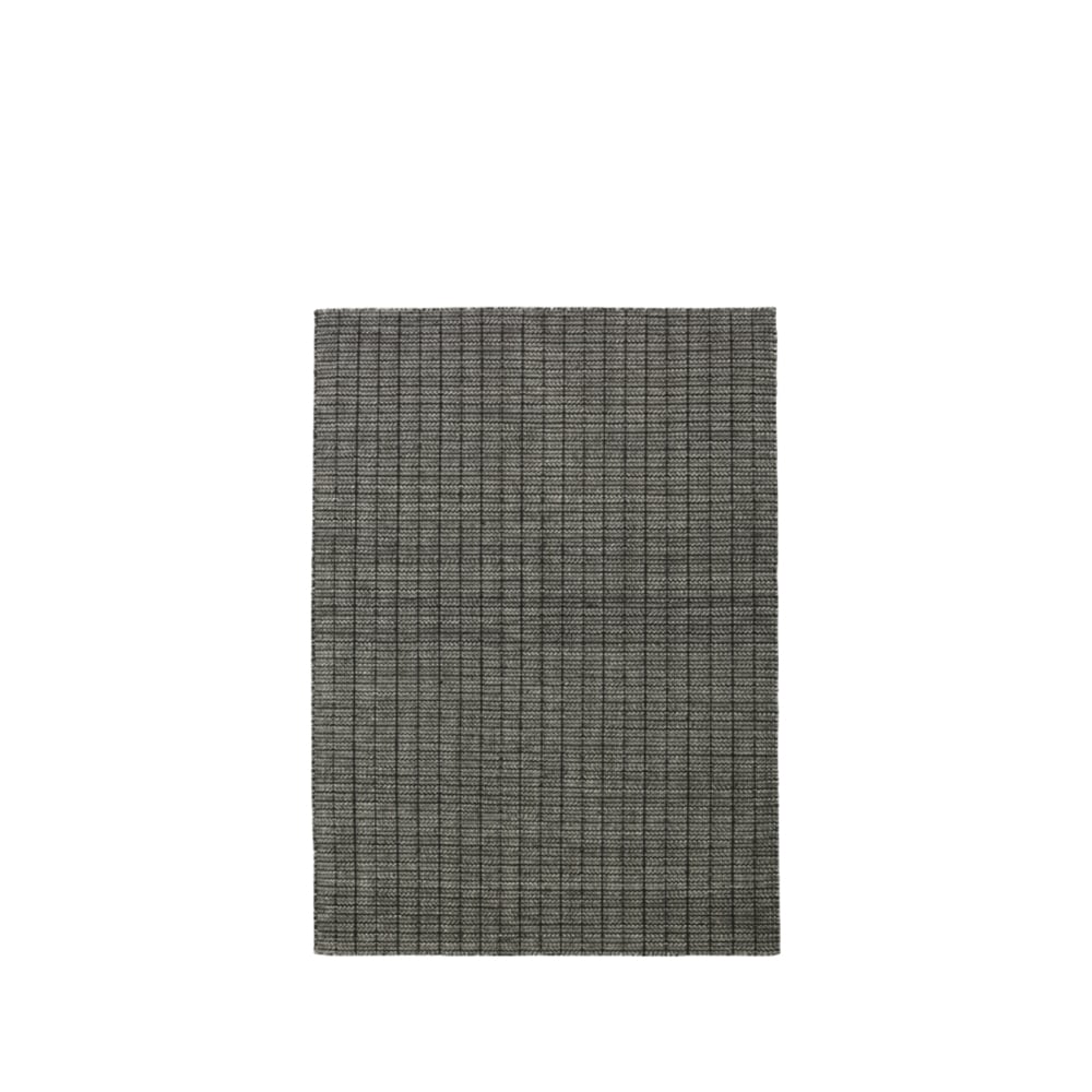 Fabula Living Tanne matta black/white, 140x200 cm | Skandinavisk Design | Ullmattor | Svart