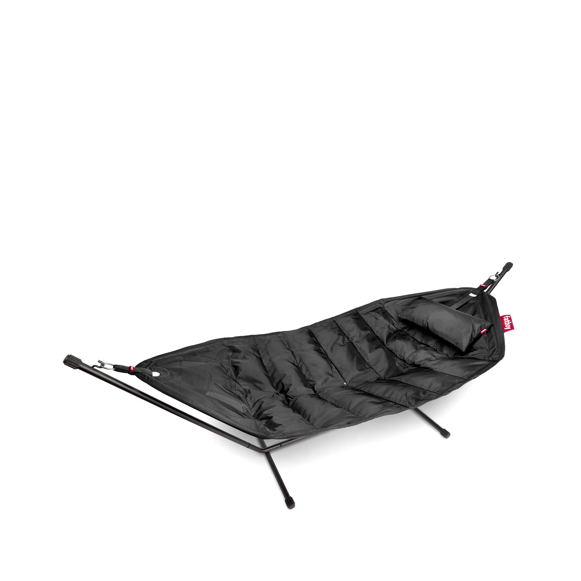 Fatboy Deluxe hängmatta inkl. ställning, black-inkl. nackkudde + cover Fatboy