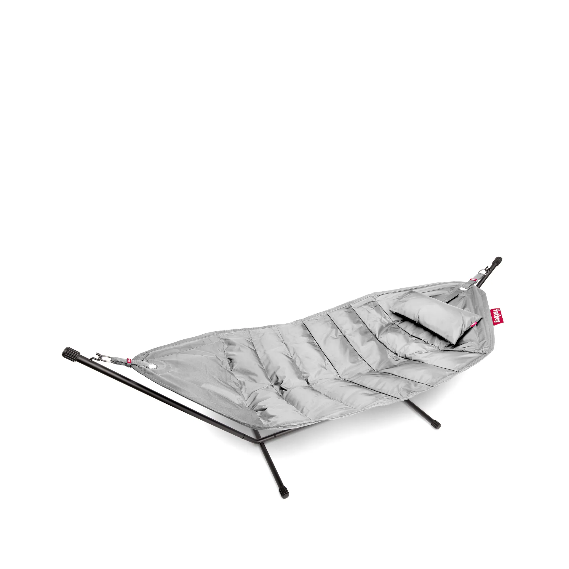 Fatboy Deluxe hängmatta inkl. ställning, light grey inkl. nackkudde + cover Fatboy