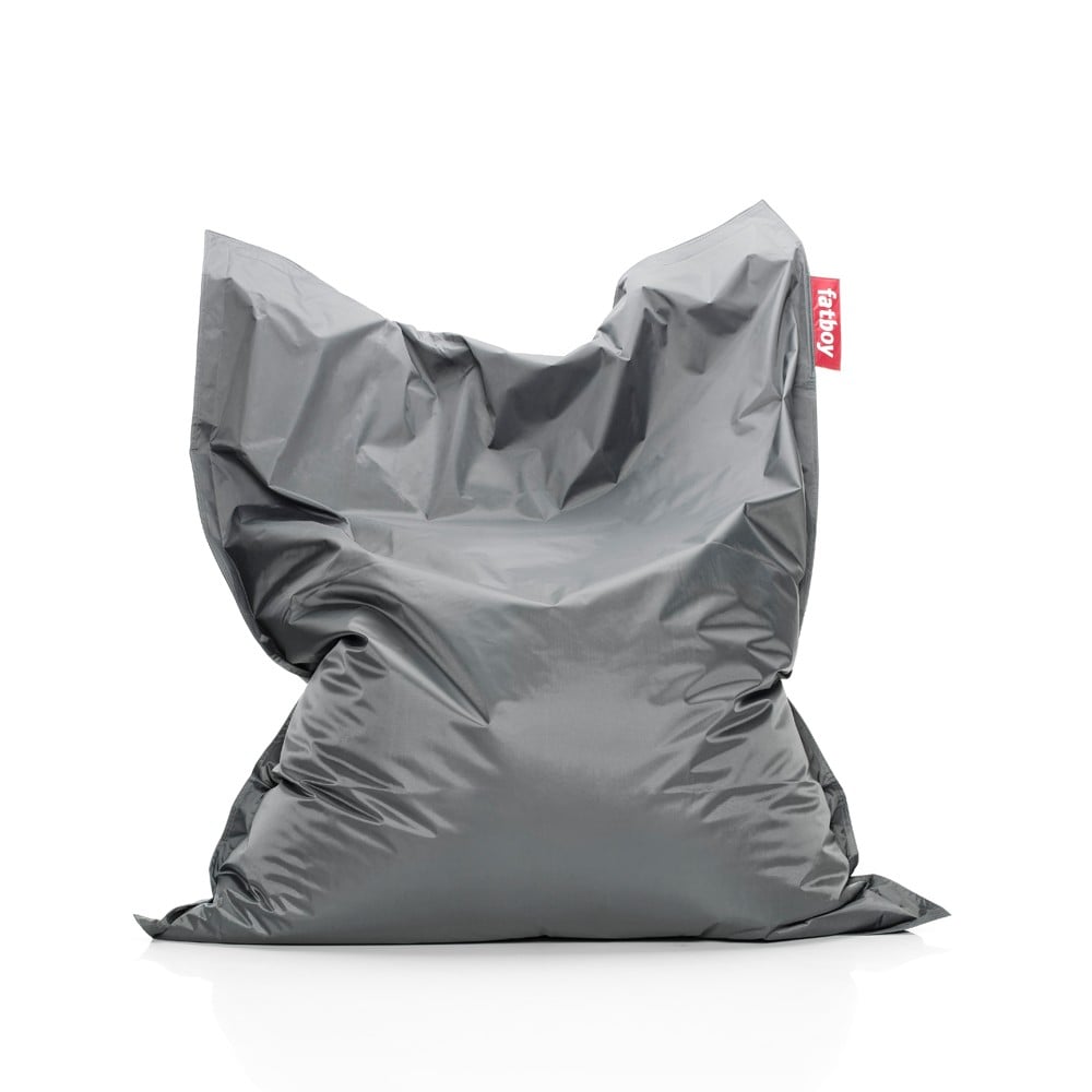 Fatboy original sittsäck dark grey | Skandinavisk Design | Sittpuff utomhusbruk | Grå