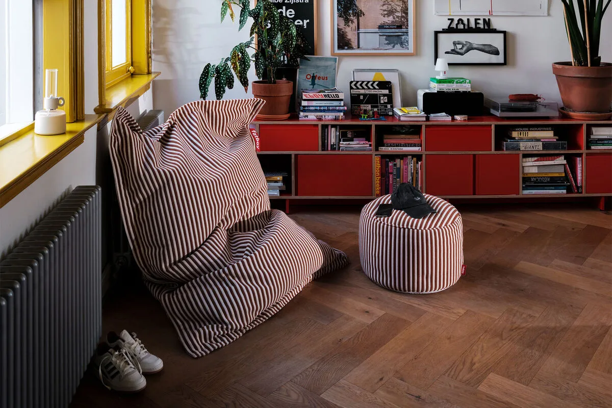 Fatboy Original Slim Velvet sittsäck, Recycled cognac creme Fatboy