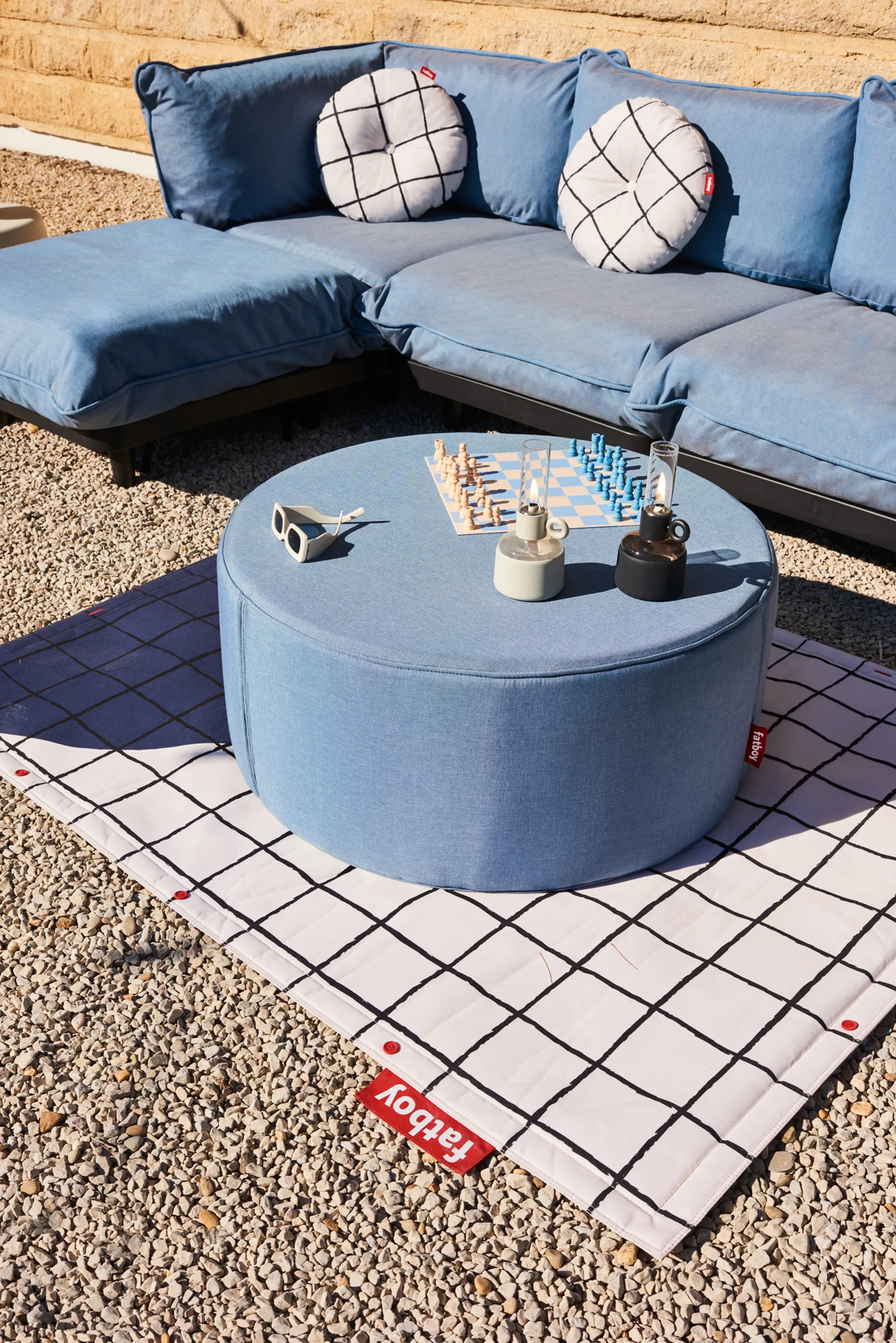 Fatboy Pfffh sittpuff, Storm blue Fatboy