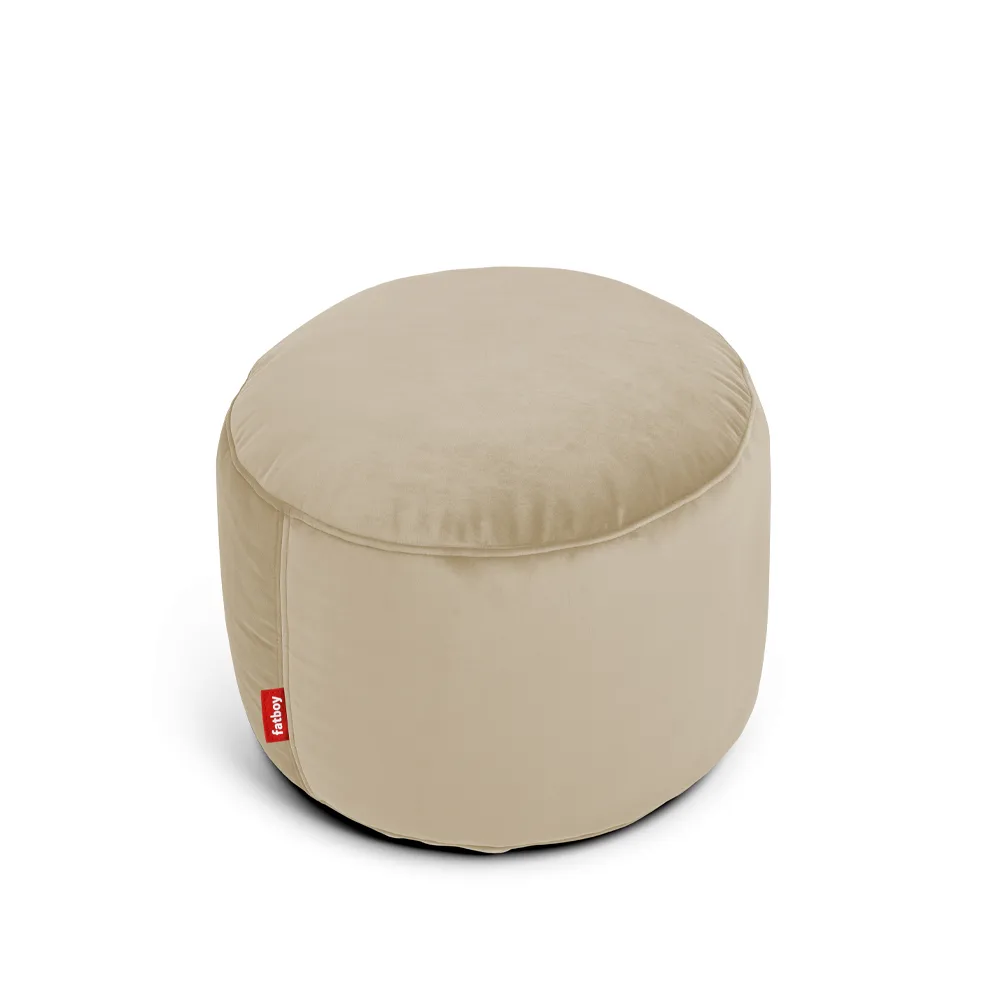 Fatboy Point Velvet sittpuff Camel, recycled | Skandinavisk Design | Sittpuffar | Beige