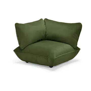 Fatboy Sumo hörnmodul - Velvet recycled deep green, 108x108x90 cm - Fatboy