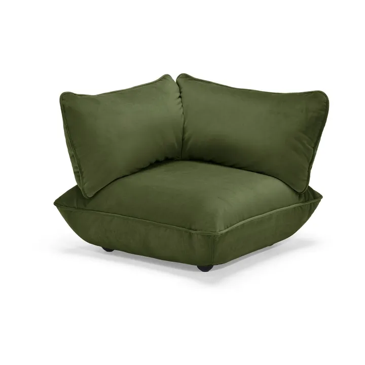 Fatboy Sumo hörnmodul - Velvet recycled deep green, 108x108x90 cm - Fatboy