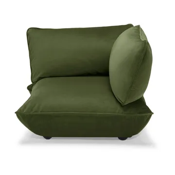 Fatboy Sumo hörnmodul - Velvet recycled deep green, 108x108x90 cm - Fatboy