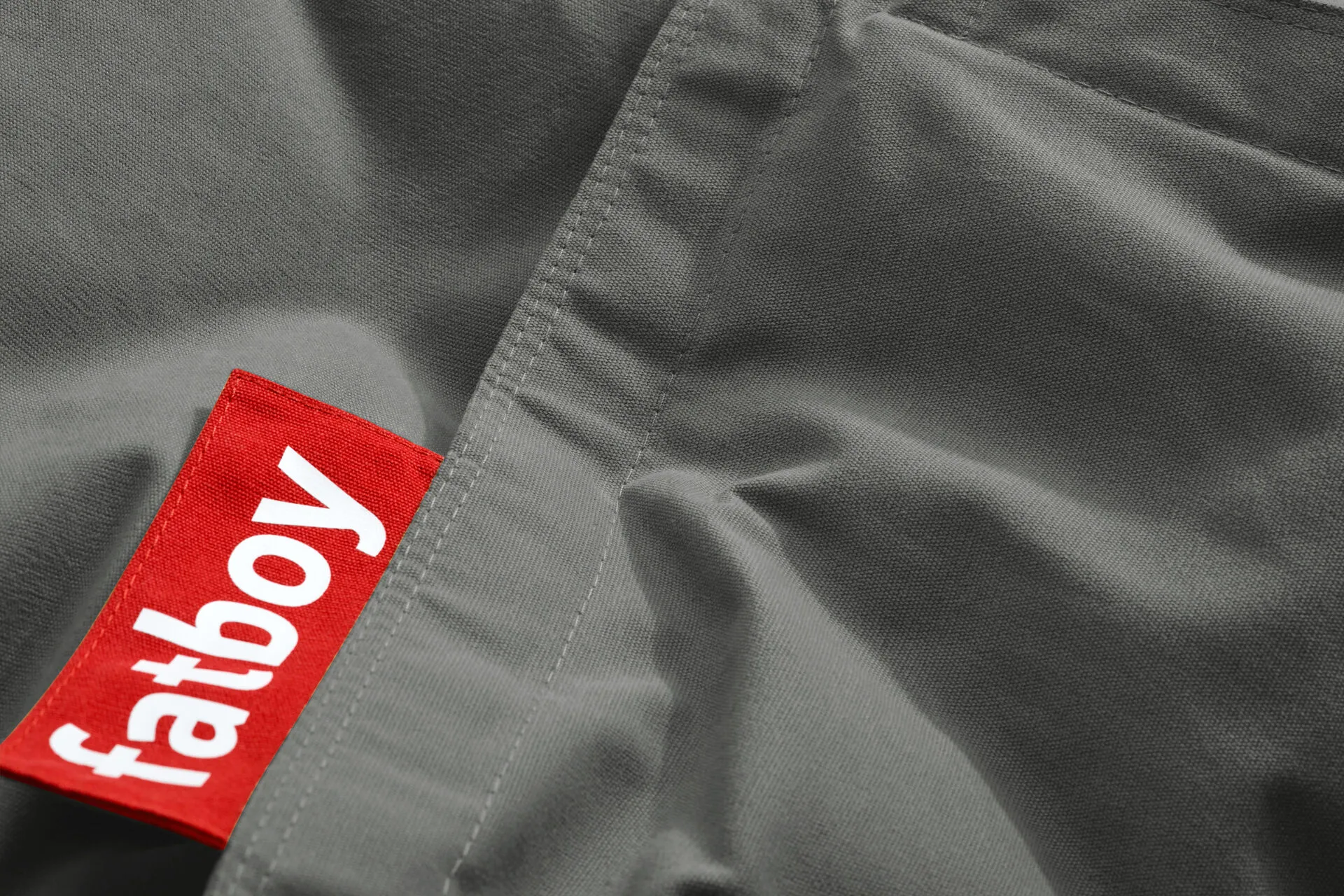 Fatboy the original puffer sittsäck, Canvas recycled charcoal grey, 180x140 cm Fatboy