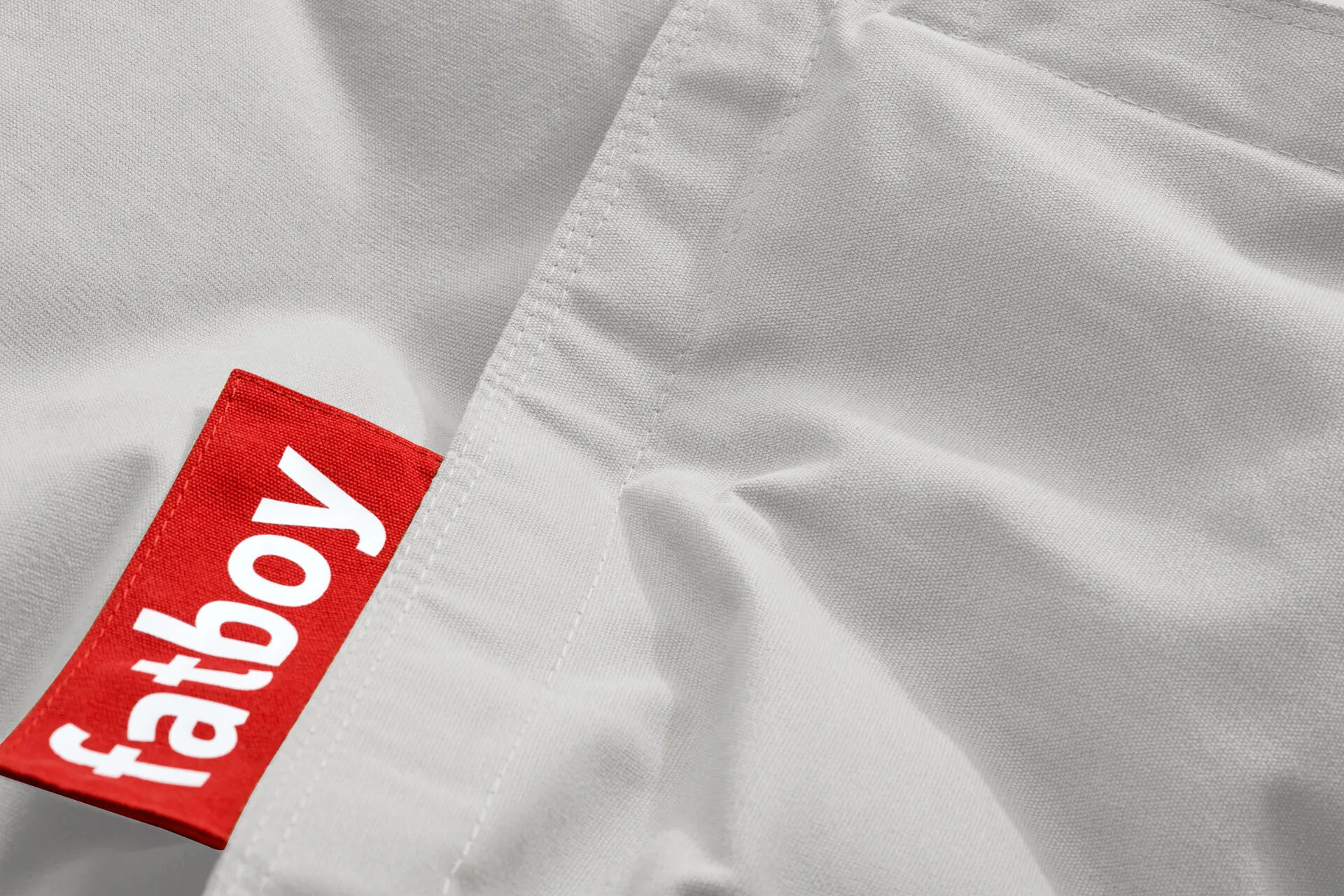 Fatboy the original puffer sittsäck, Canvas recycled cool grey, 180x140 cm Fatboy