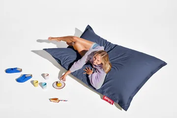 Fatboy the original puffer sittsäck - Canvas recycled crown blue, 180x140 cm - Fatboy