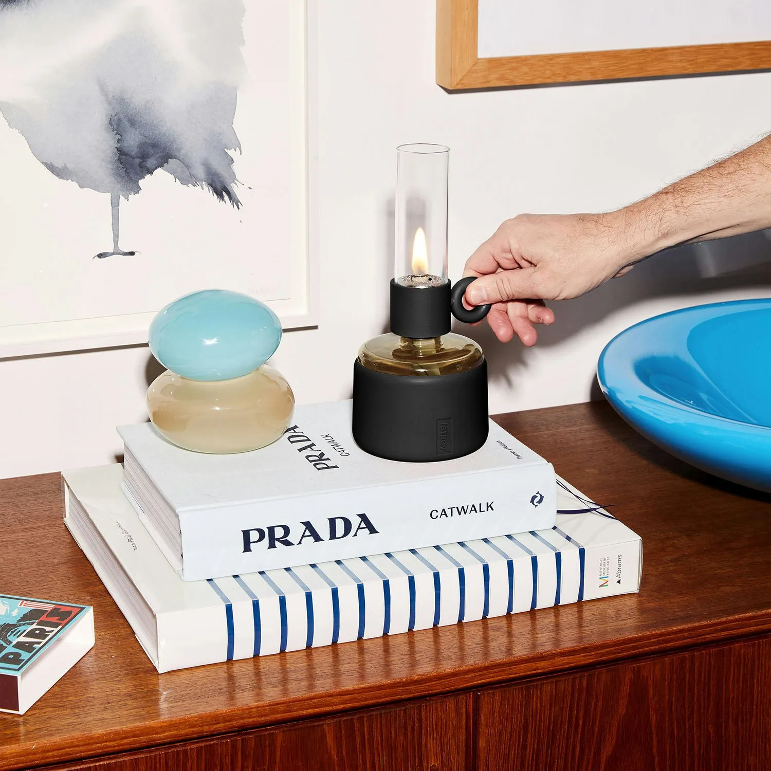 Flamtastique XS oljelampa, Black Fatboy