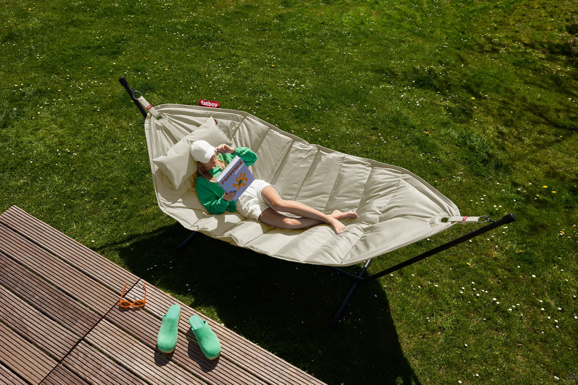 Headdemock hängmatta, Cream deluxe Fatboy