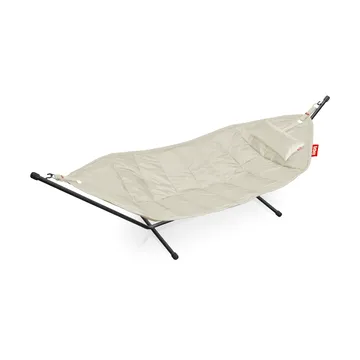 Headdemock hängmatta - Cream, inkl. ställning svart + nackkudde - Fatboy