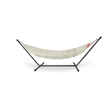 Headdemock hängmatta - Cream, inkl. ställning svart + nackkudde - Fatboy
