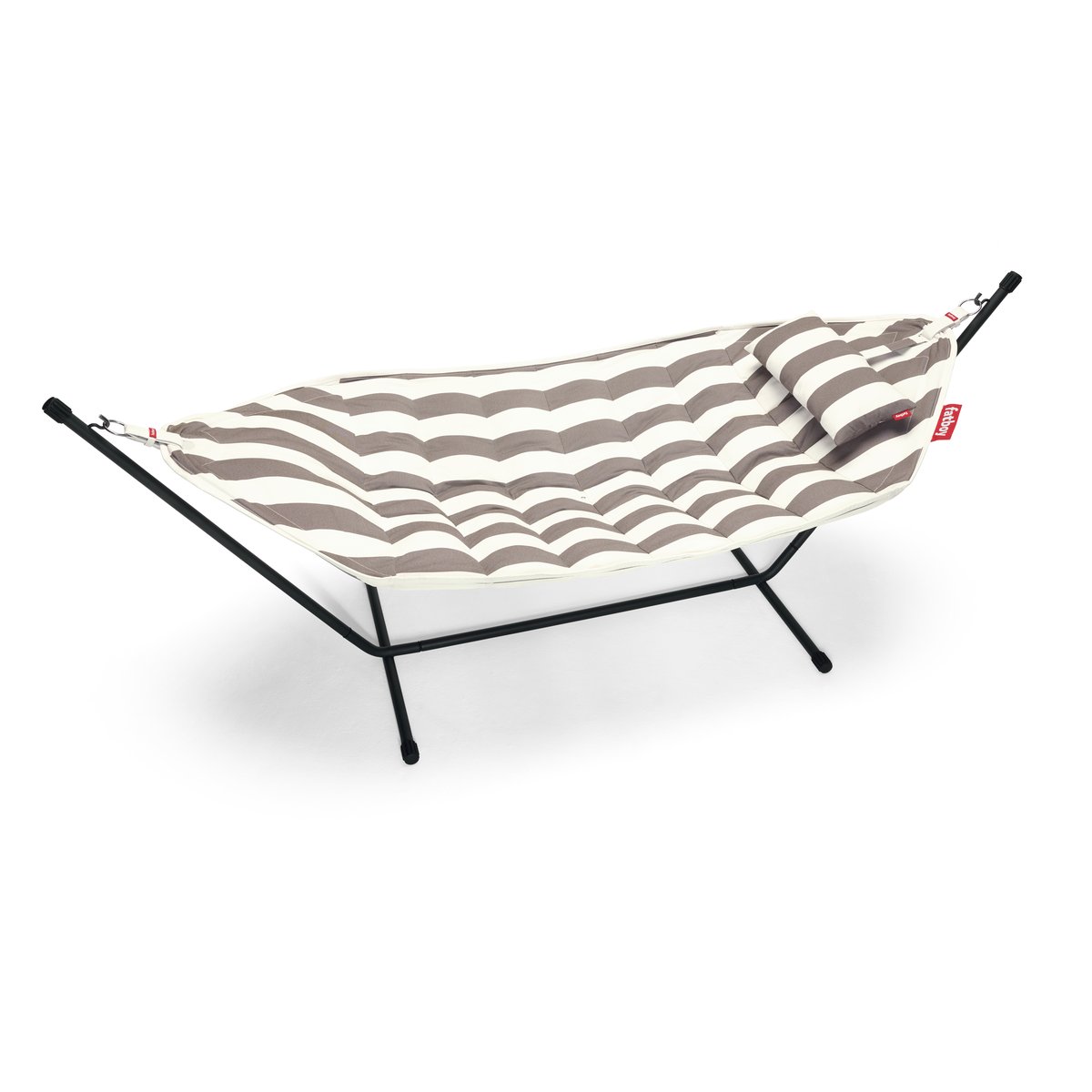Fatboy Headdemock Superb hängmatta inkl. nackkudde Stripe cacao-black rack