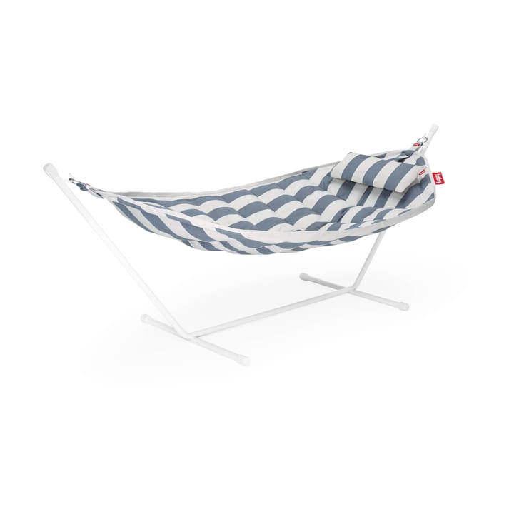 Headdemock Superb hängmatta, Ocean blue-inkl ställning light grey Fatboy