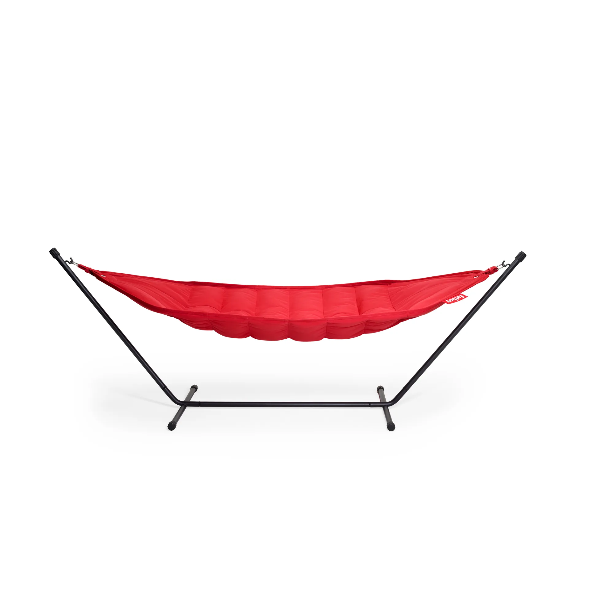 Headdemock Superb hängmatta, Red-black inkl. ställning Fatboy