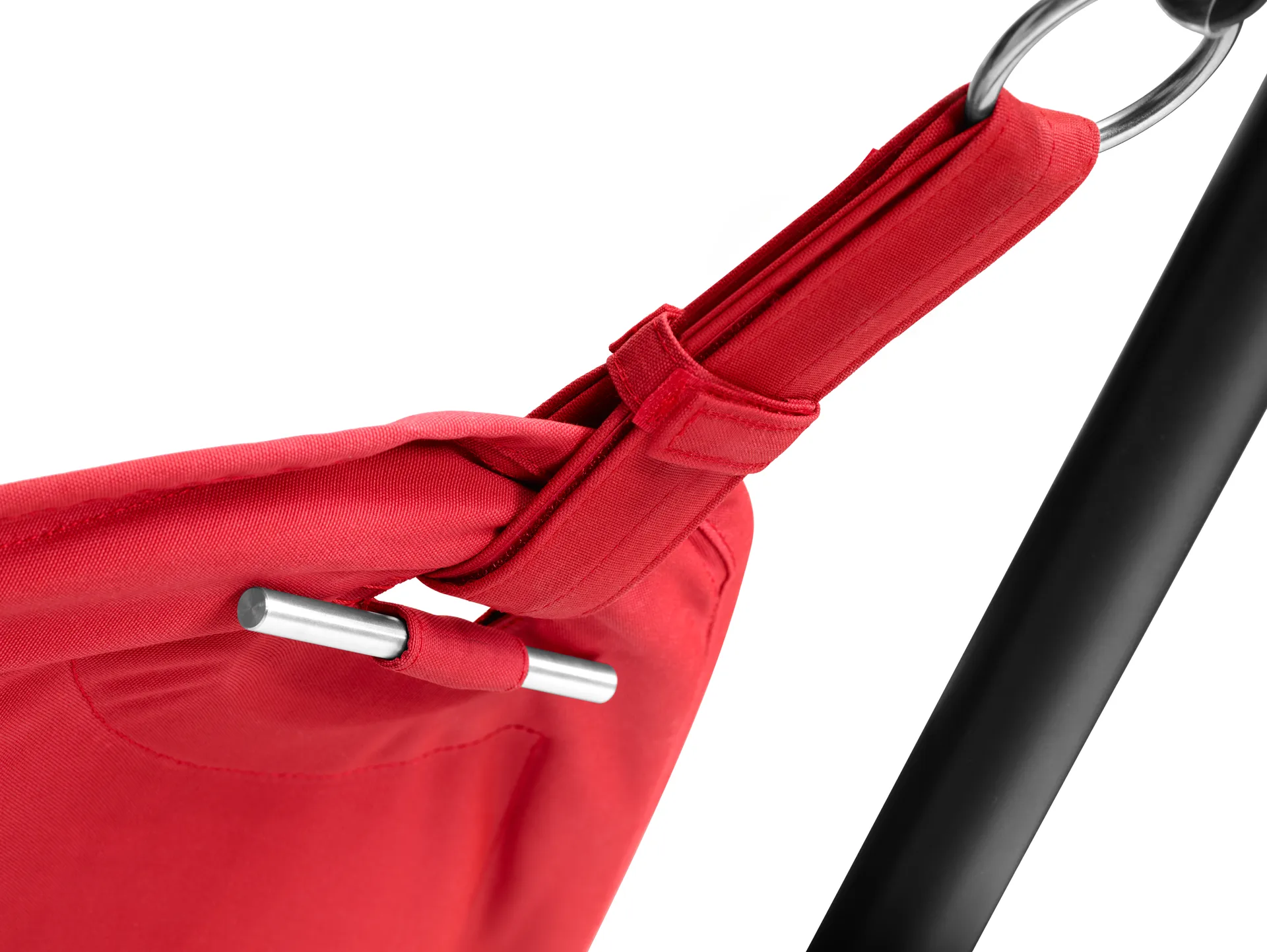 Headdemock Superb hängmatta, Red-black inkl. ställning Fatboy