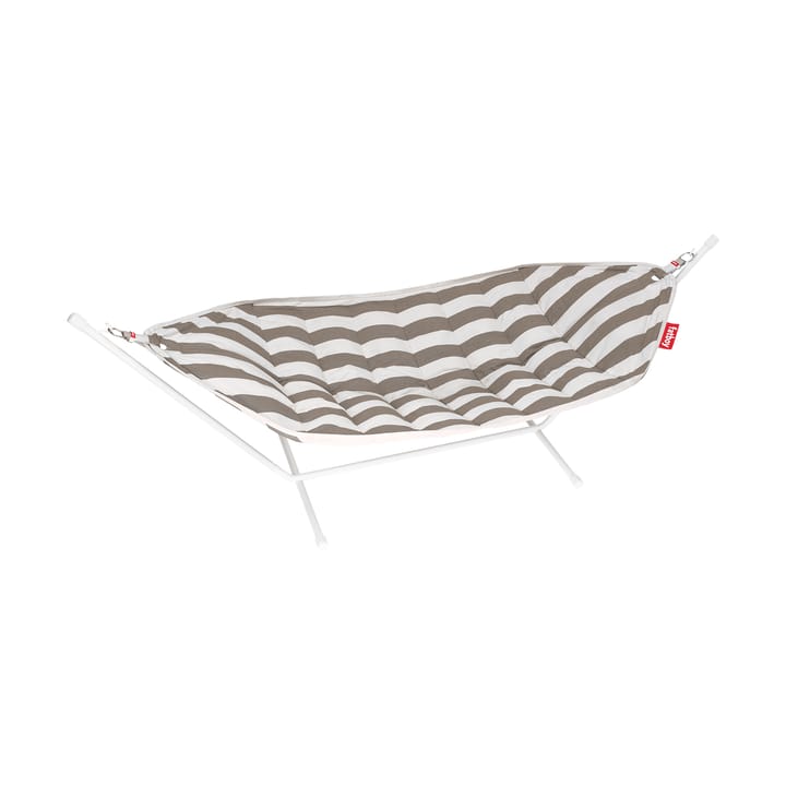 Headdemock Superb hängmatta - Stripe cacao-light grey rack - Fatboy