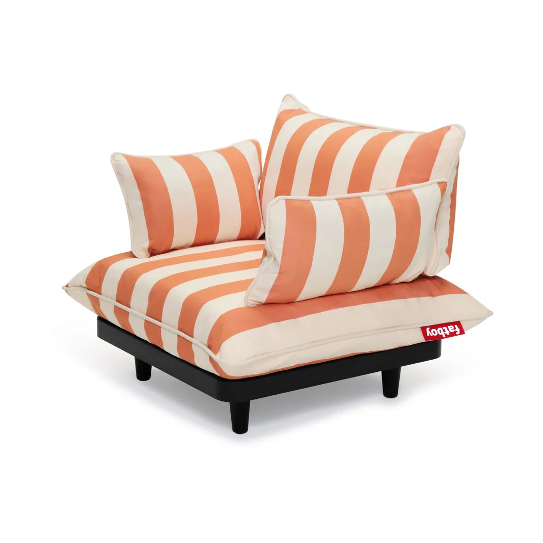 Paletti armstöd set, Stripe orange creme Fatboy